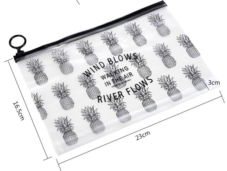 metal zipper, metal slider,file folder a4 size PVC mesh document bag with zipper cosmetics offices supplies travel pack