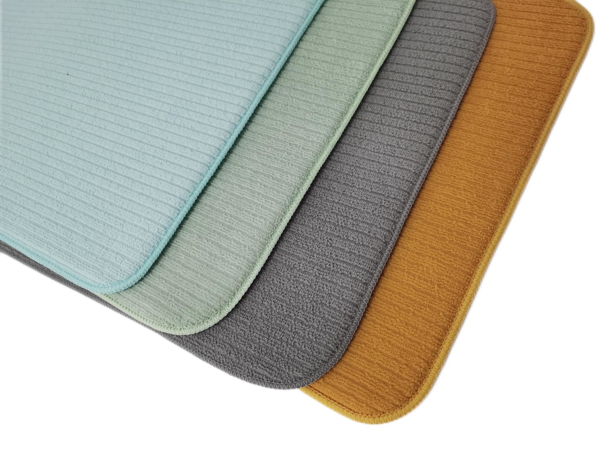38X50cm Foldable Gray Dish Drying Mat Kitchen Countertop Pads