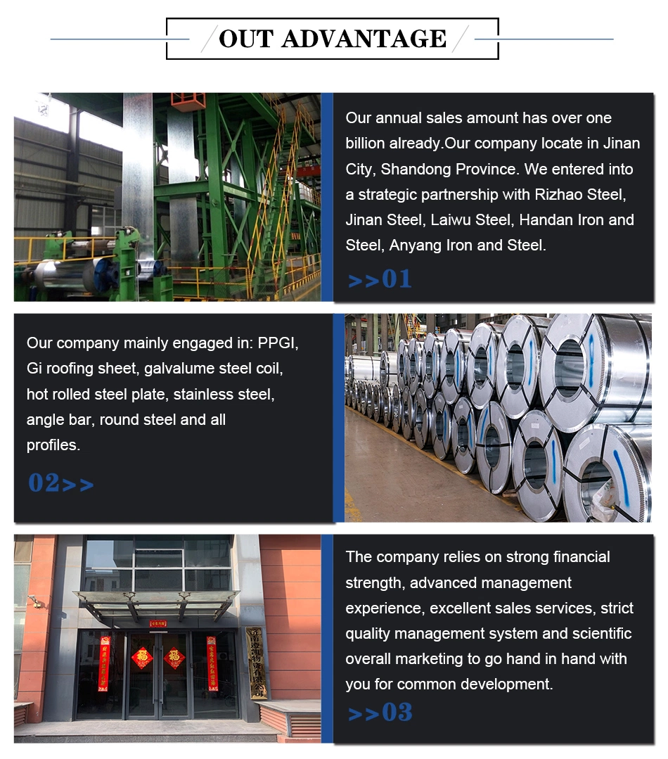 Z40 Z60 Z150 Regular/Big/Zero Spangle Hot Dipped Gi Gp Galvanized Steel Plate Coil