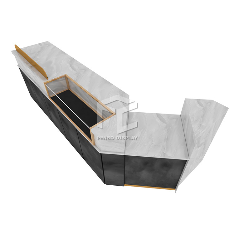 Customized Spay Painted Clothing Shop Display Furniture Garment Store Interior Design Counters Fittings
