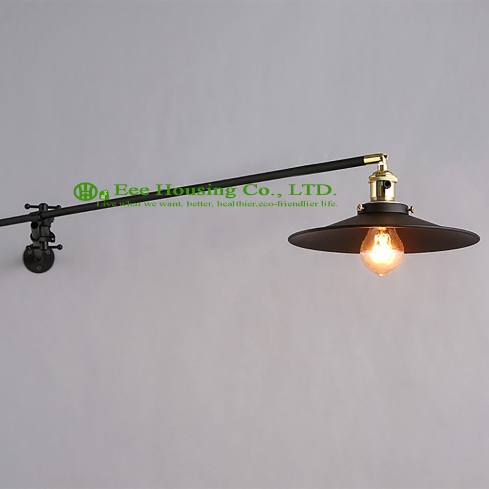 wall Lamp antique retro adjustable flexible wall light Led with Edison led bulb light bulb interior wall led light