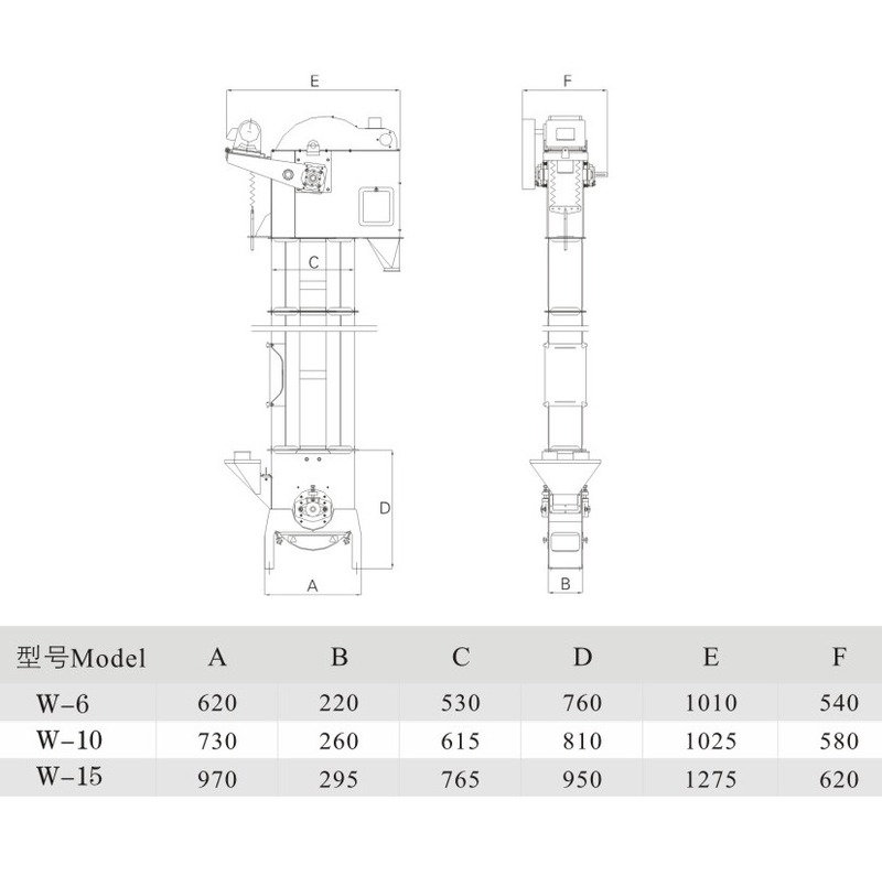 Large Conveying Capacity Bucket Elevator For Grains