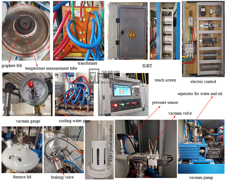 Industrial Vacuum Graphitization Furnace For Graphene And Carbon Materials Purification