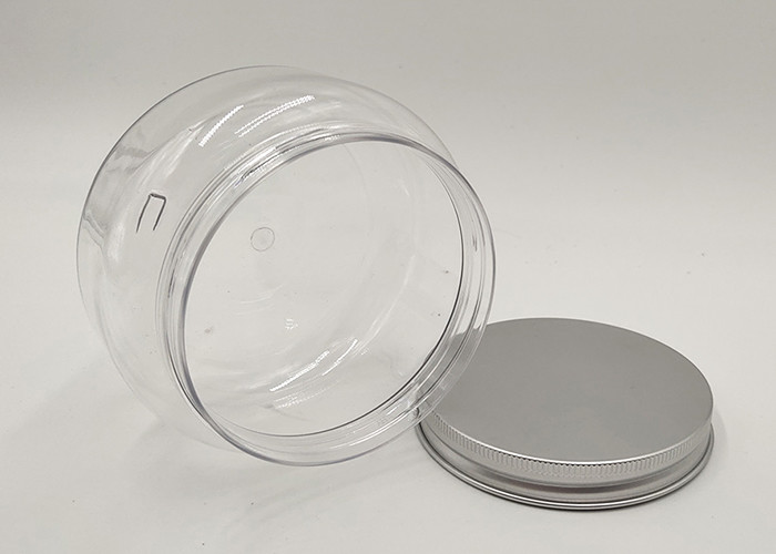 300g Aluminium Screw Cap PET Cosmetic Cream Jars Skincare Product Packaging