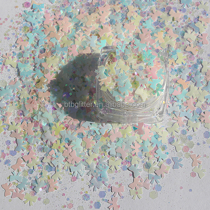 Gel UV Nail Art Glitter Mixes Shape Valentines Nail Glitter Paillettes for Other Holiday Supplies and Tattoo