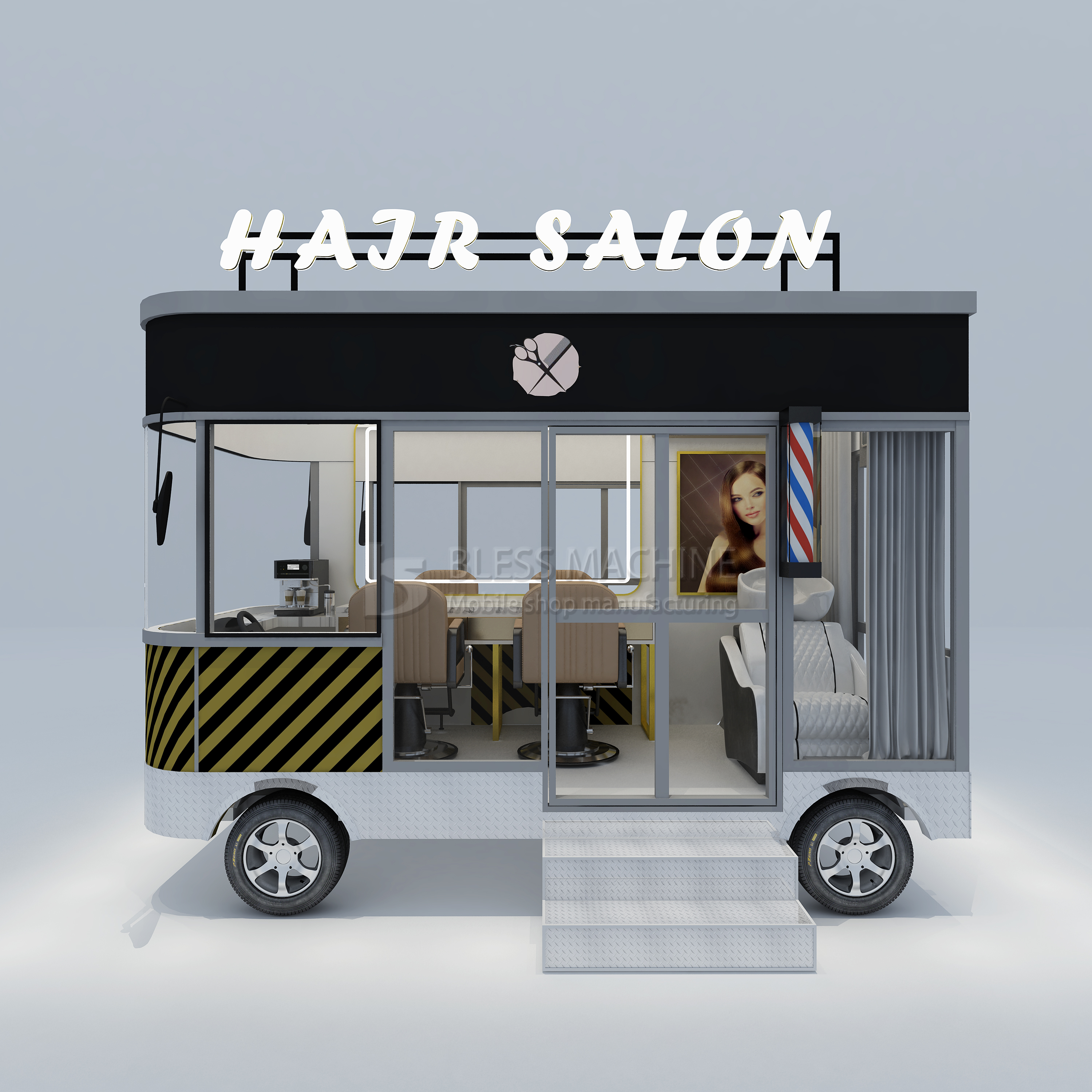 Powerful Multipurpose Mobile Electric Tricycle for Fast Food and Drinks Outlet 2022