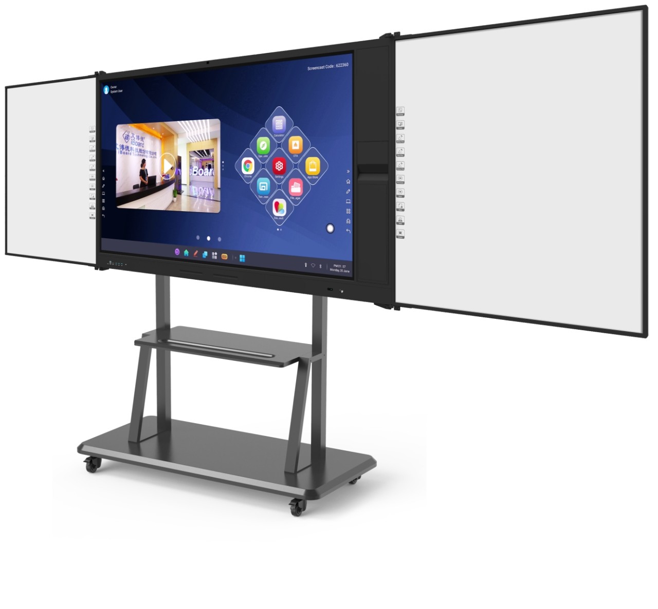 China 75 86 Del Basamento Da 100 Pollici A Raggi Infrarossi Touch Screen Display Smart Tv Sistema Di Promethean Lavagna Interattiva