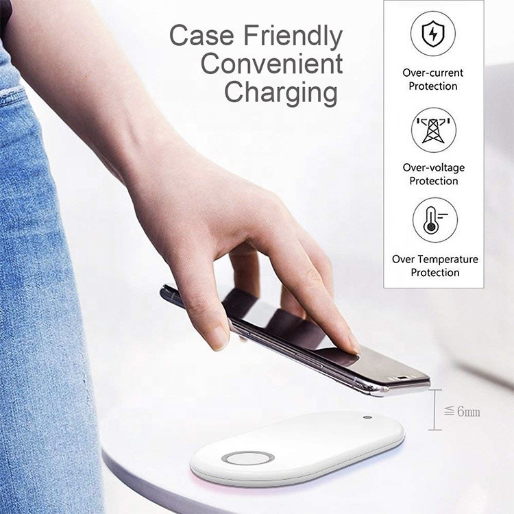 Ultra Slim ABS 10W Qi 3 In 1 Fast Wireless Charger