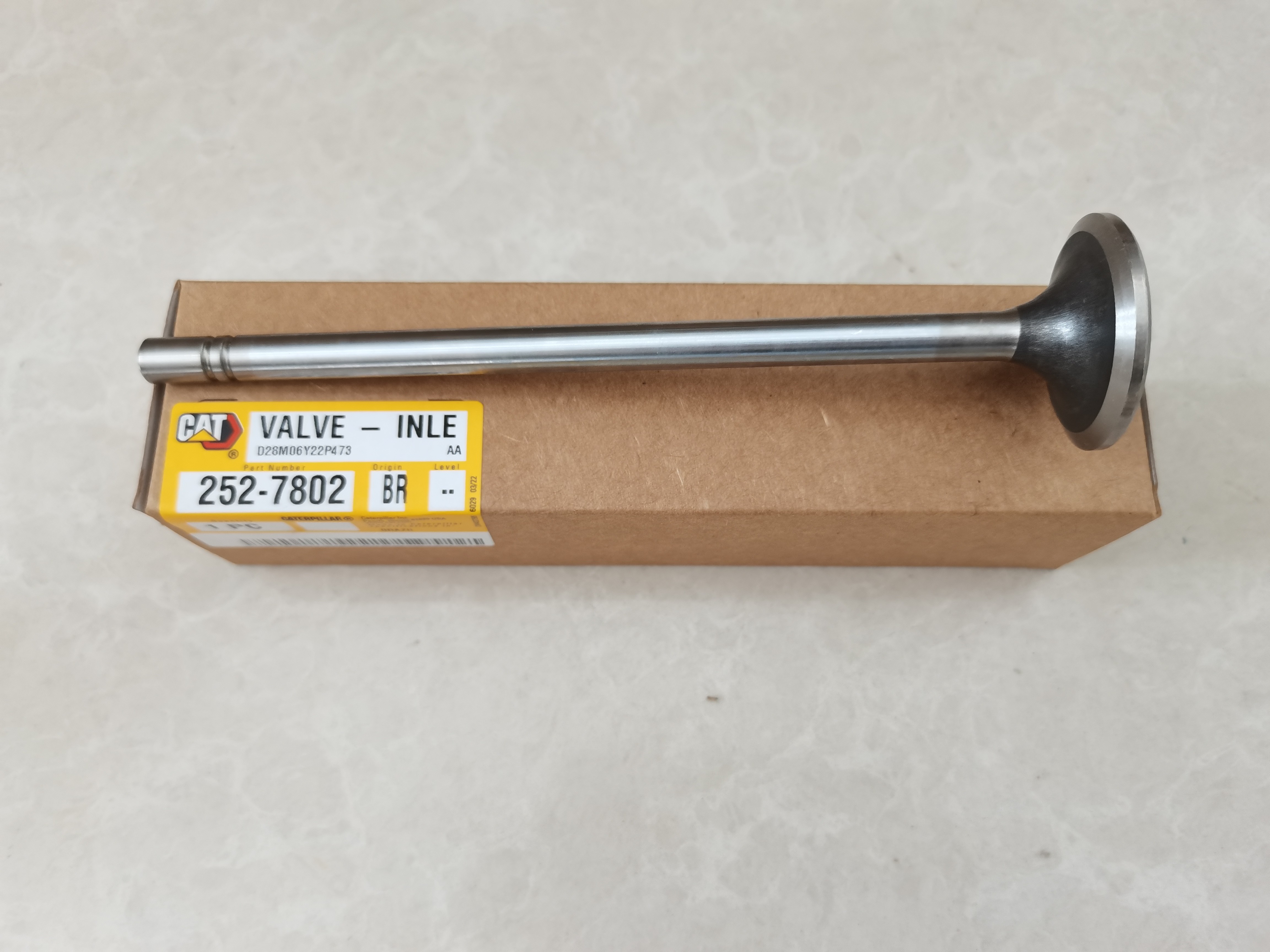 Engine Intake Valve Exhaust Valve Parts 252-7802 224-3030 Customized