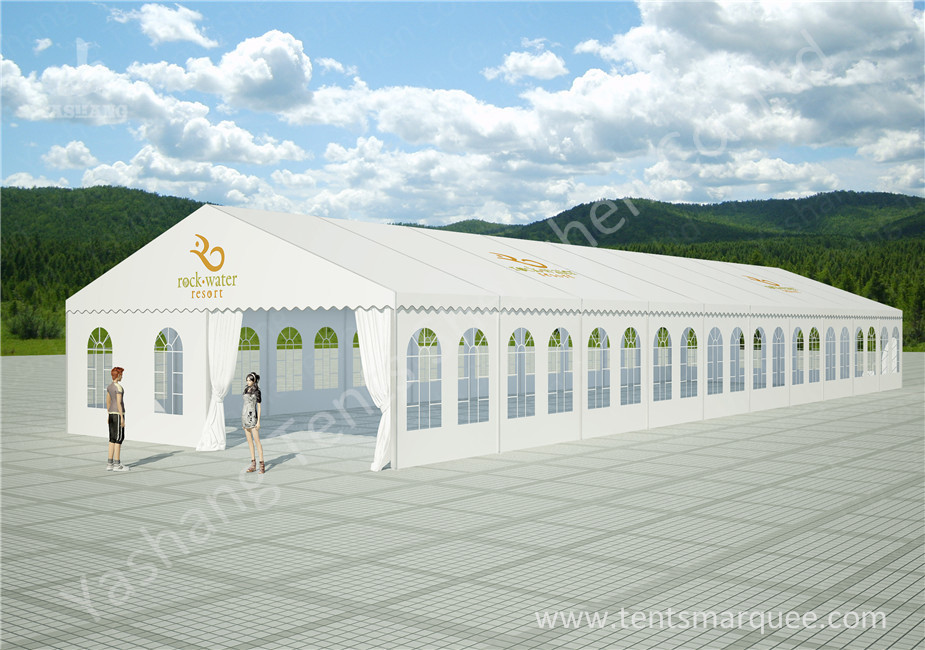 10m by 30m Outdoor Event Tent Marquee for Luxury Weddings Customized with Logos