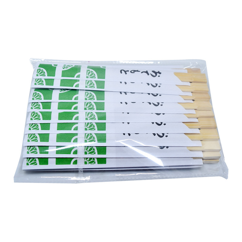 4.0mm Biodegradable Japanese Wooden Chopsticks Naked Bamboo Customer Logo