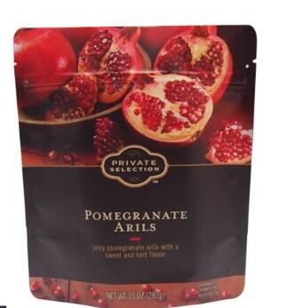 Customized printing aluminium foil k stand up plastic food bag with zipper for Vegetables Packing