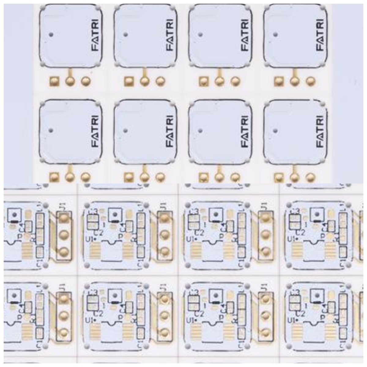 Smart Power High Density Pcb Ceramic Substrate High TG 105um OSP