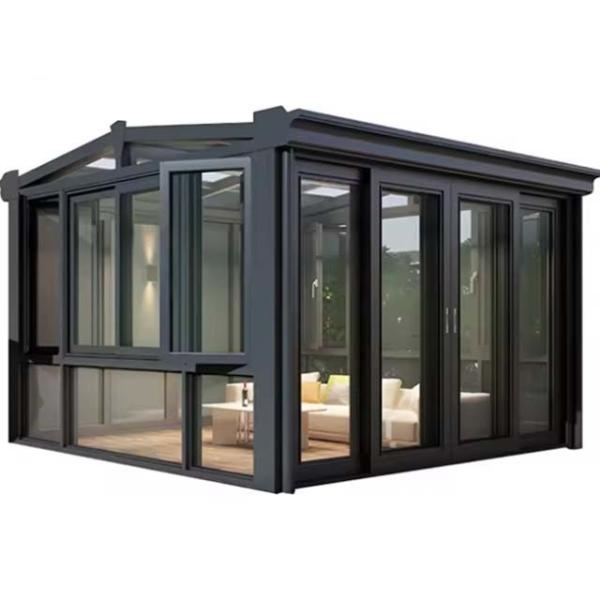 Sliding Double Door and Polygon Roof Molding The Perfect Addition to Your Glass