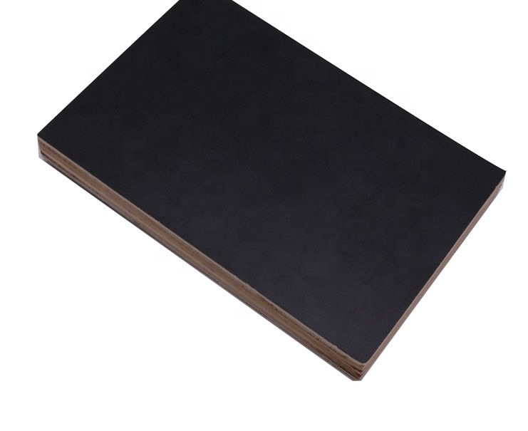 Construction Grade Black Film Faced Plywood , E1 Standard Hardwood Veneer Plywood