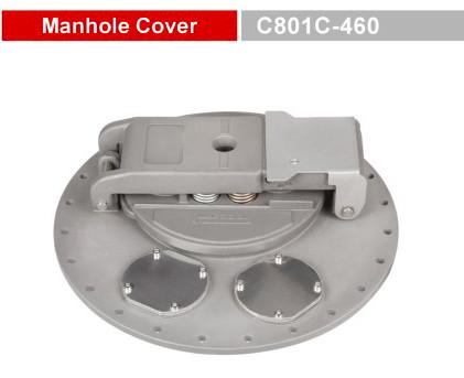 GETC801C -460 Truck Spare Parts Aluminum Alloy Tank Manlid Manhole Cover For