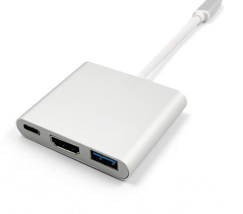 Type-C 3in1 Laptop Docking Station Displayport Usb Extension for 4 monitors