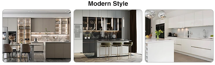 Blum Black Matt Lacquer European Style Kitchen Cabinet with Quartz Stone Countertop