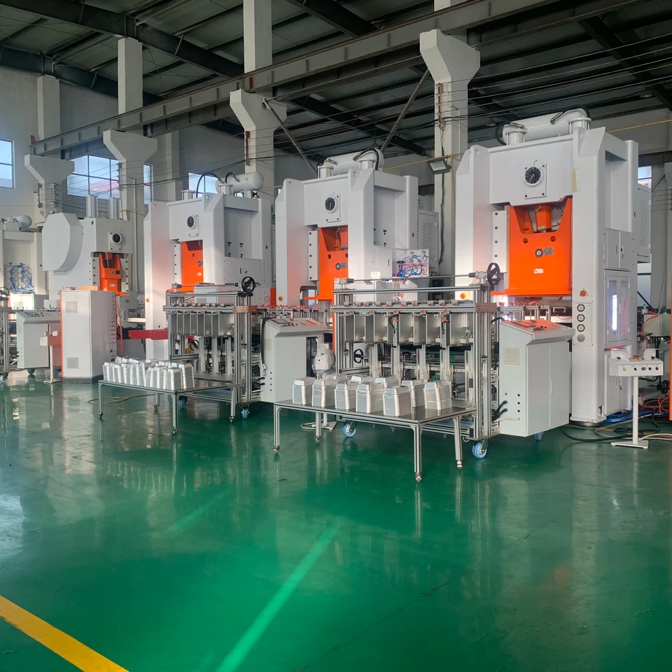 26KW H-Frame Aluminium Foil Container Making Machine with Mitsubishi Inverter