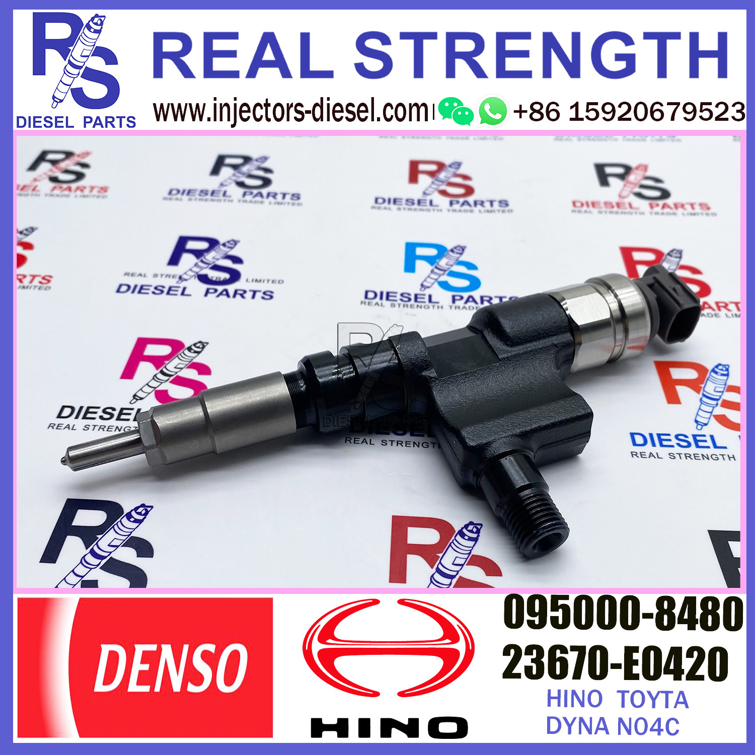 Diesel Fuel Injector 095000-8480 23670-E0420 For HINO N04C 23670-78070 23670-79086