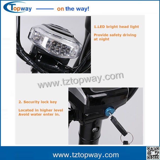 18*9.5 inch 1000w 48v harley electric scooter no folding citycoco for adults