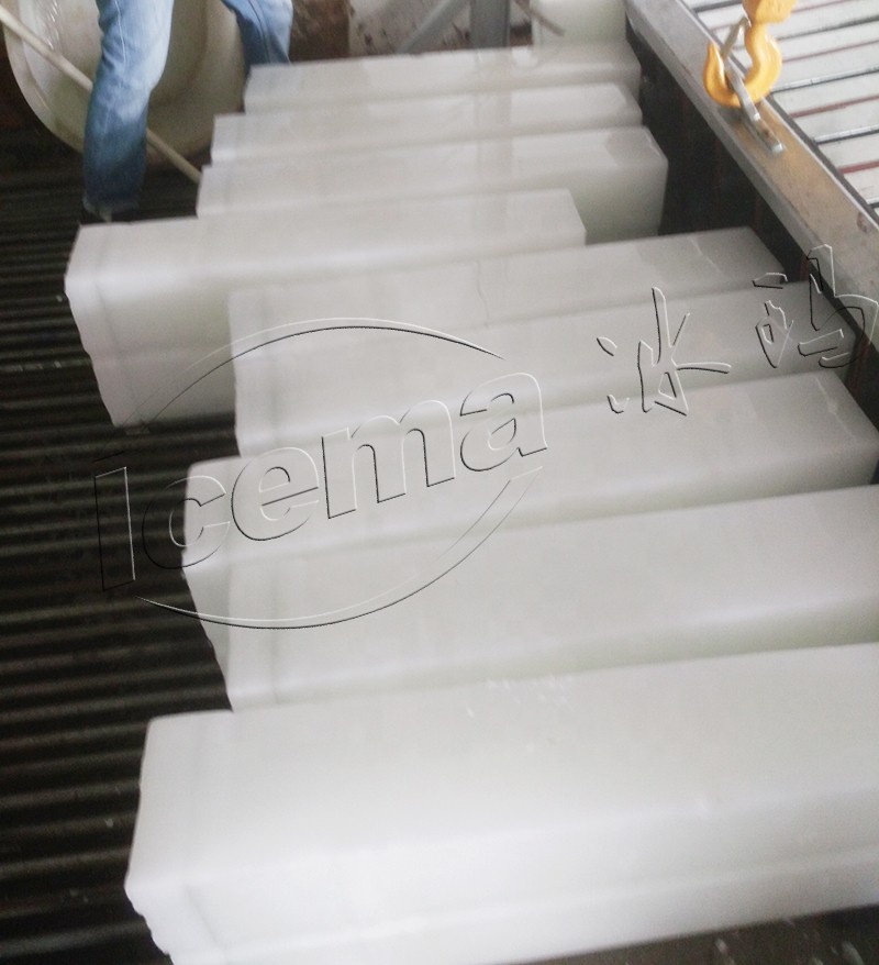 25T/24H Brine Refrigeration Block Ice Machine Industrial Salt Water