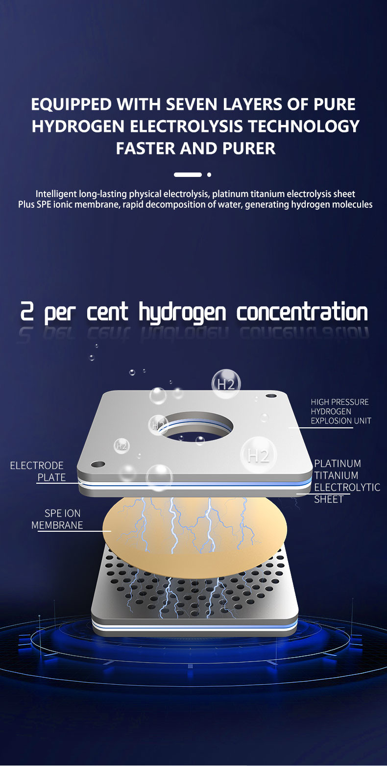 Health Care Anti Aging Molecular Hydrogen Water Generator Energy Storage Boost Metabolism