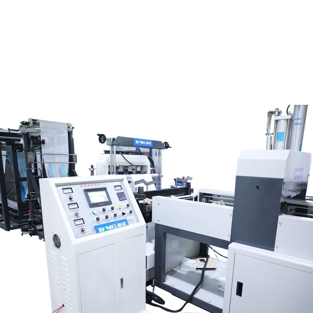 Polypropylene Non Woven Fabric Carry Bag Making Machine LCD touch screen