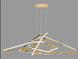 Titanium Color Remote Control LED Light Chandelier Modern ODM Anti Corrosion