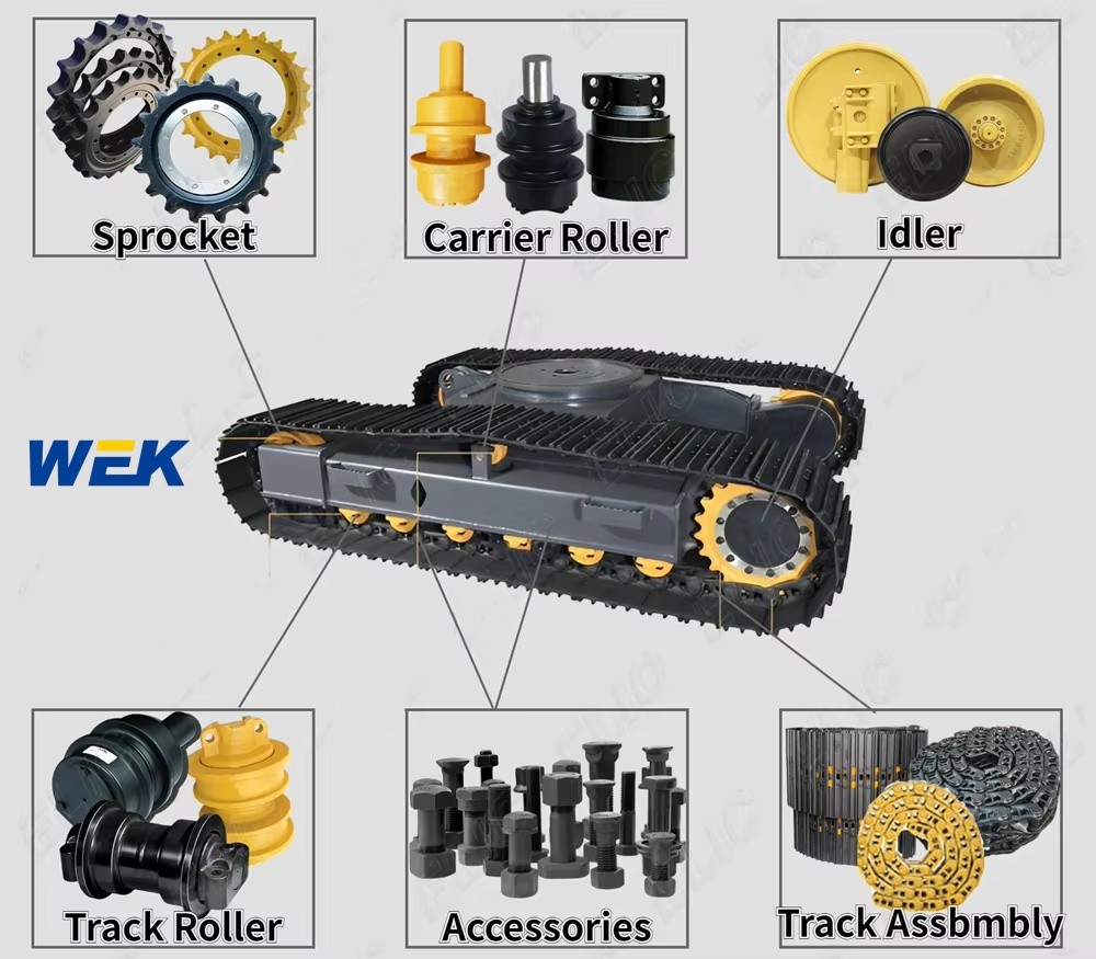 Pc300 Pc200 Pc220 Pc400 Excavator Carrier Roller Track Bottom Top Roller