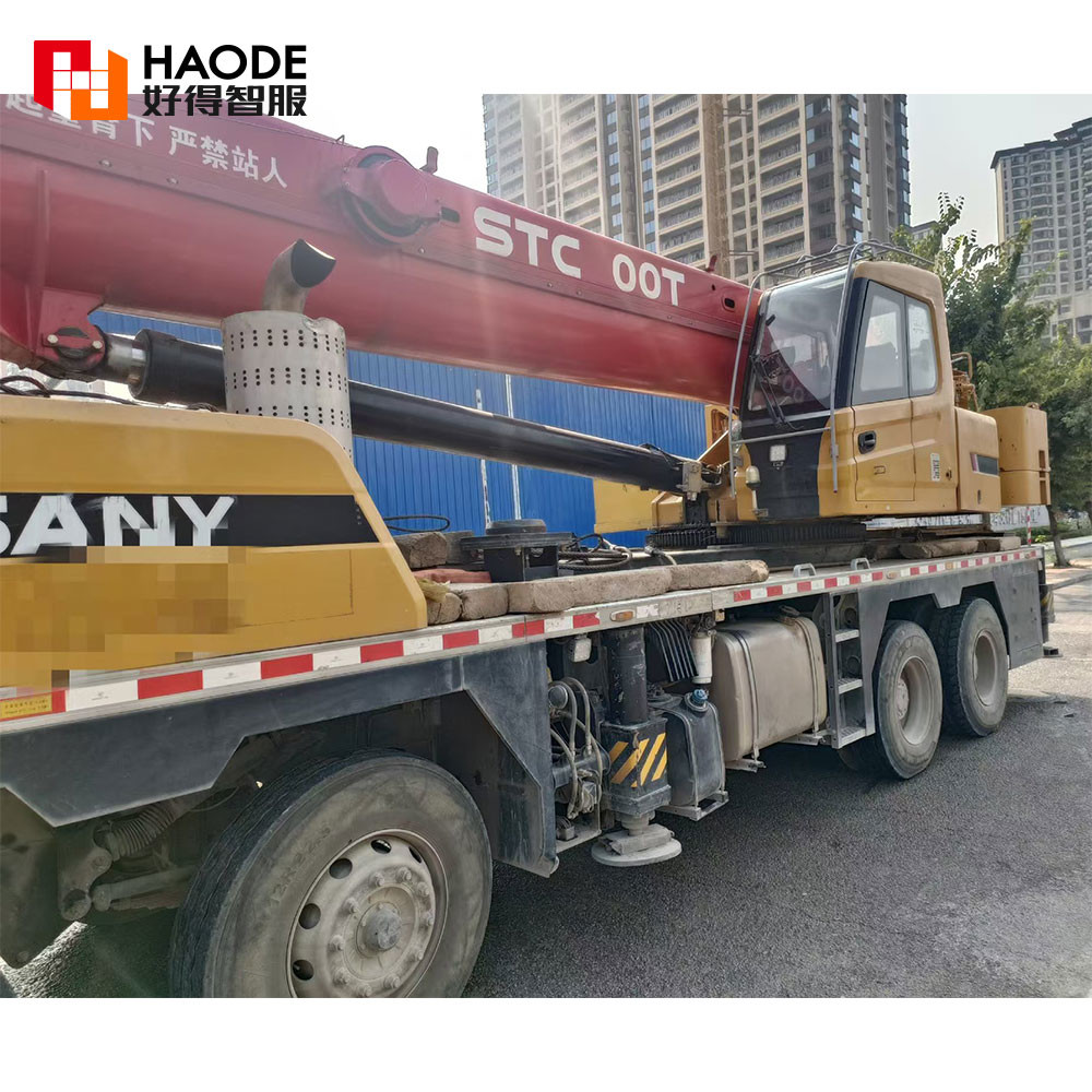 China 40ton Stc400t 59.5m Lifting Height 5 Sections Hydraulic Pick-up Truck Crane