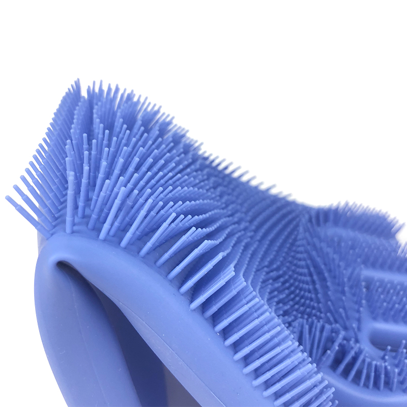 Magic Reusable Heat Resistant Silicone Gloves with Wash Scrubber for Cleaning Household Dish Washing Washing the Car