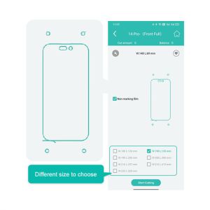 Daqin IDSKIN Phone Screen Protector Cutting Machine Built-in Screen Version