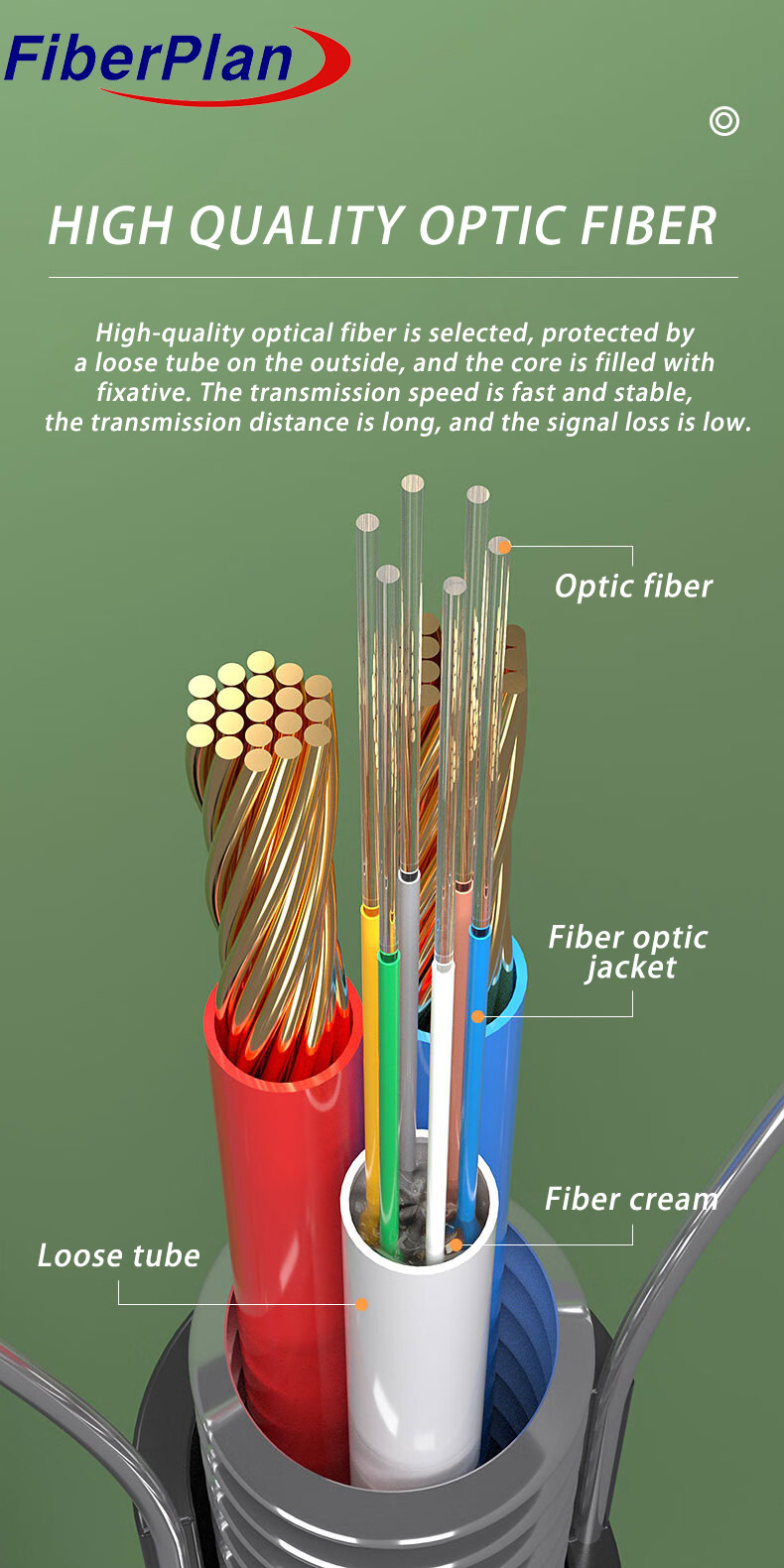Hybrid Fiber Optic Cable For Efficient Data And Power Transmission
