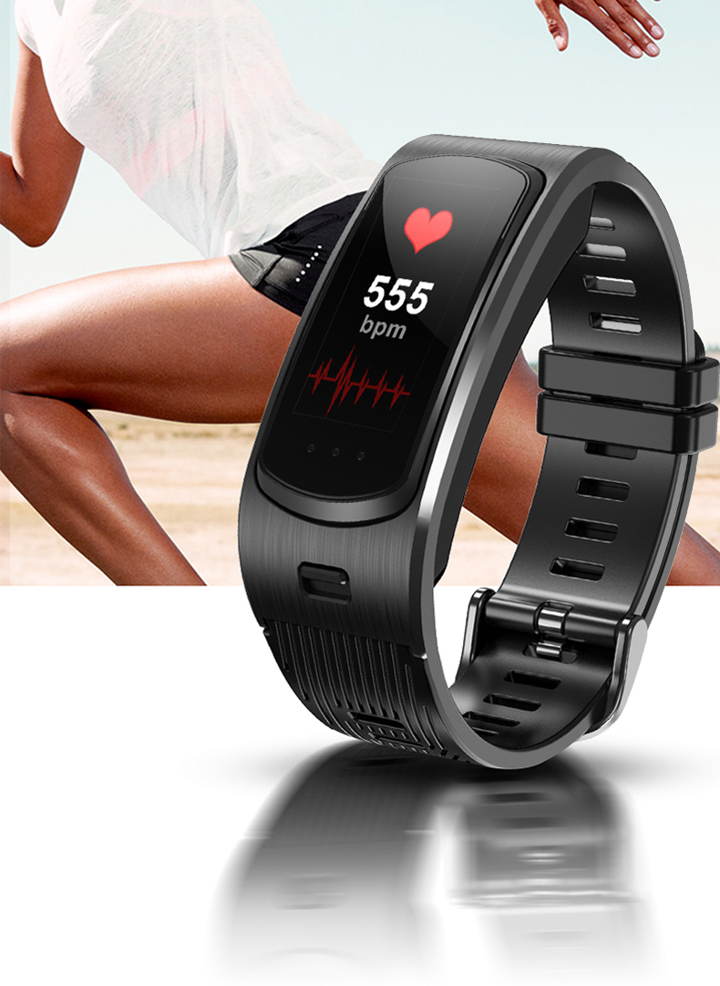 BLE Full Touch SmartWatch 90MAH Alarm Metal Parts Health Tracking Bracelet