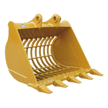 PC320 Excavator Loader Skeleton Sieve Bucket 2.1m3 Black Color