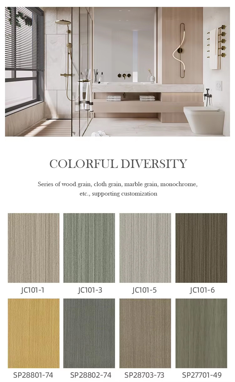 Customizable Length SPC Wall Board Interior Decorative Panels Easy Installation