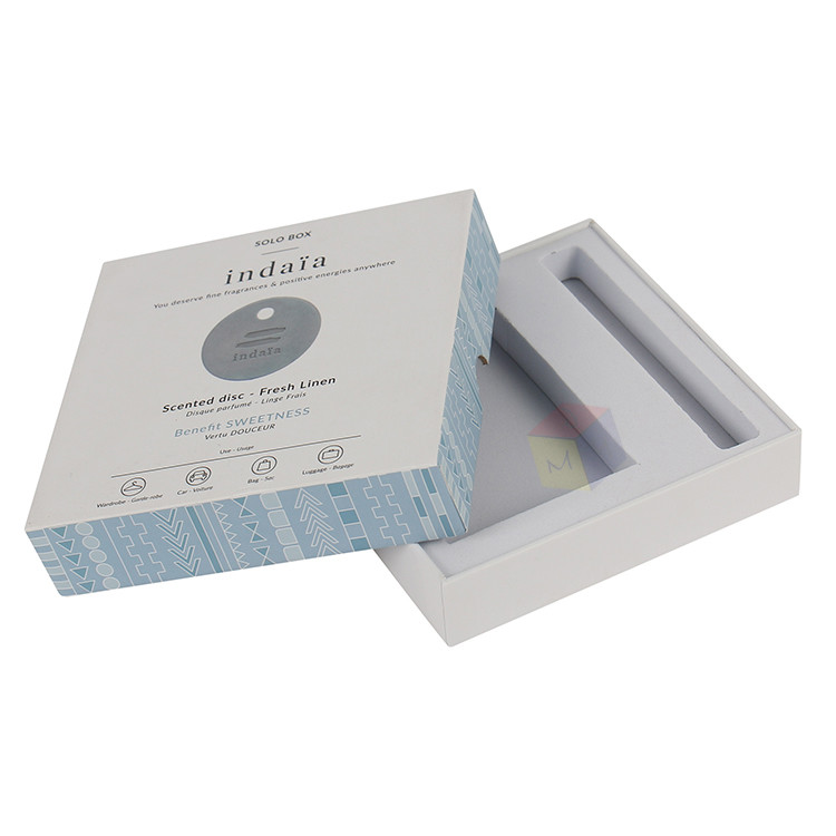 Custom Design Logo Luxury Rigid Paper Cardboard Packaging Lid And Base Gift Boxes With Eva Foam Insert