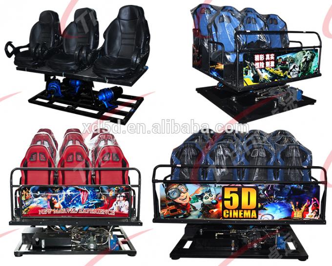 6 Setas 7D Simulator Cinema 70 PCS 5D Movies Amusement Park Gun Shooting
