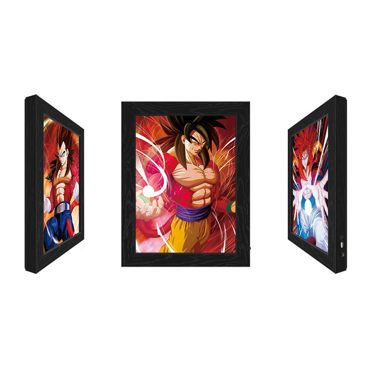 Lenticular Flip Change Anime 3D Poster Frame LED Light Box
