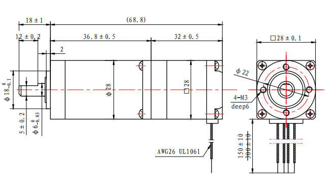 Casun 28mm-57mm NEMA 11 Geared Stepper Motor With Planetary Gearbox