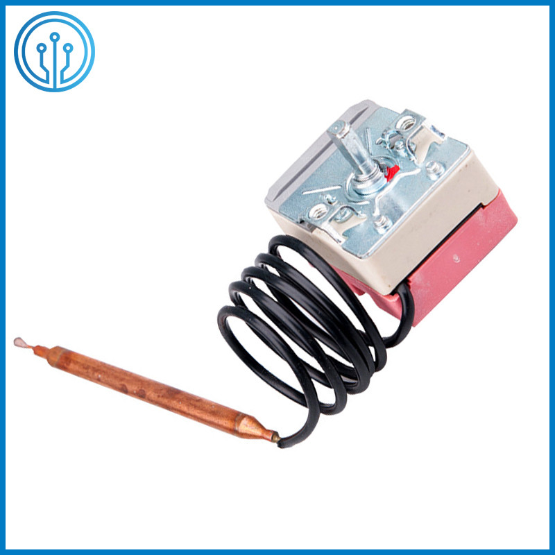 6.3mm Vertical Bimetal Thermostat Switch 10A 250V 60 Degree NC Manual Reset
