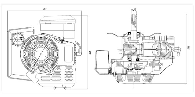 Durability Sinotruk Spare Parts 4 Stroke Diesel Engine For Small Machine Robot
