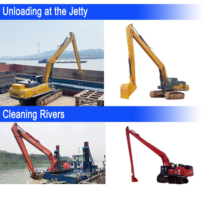 Hot Sale Long Reach Excavator Booms With Bucket Cylinder For Cat Komatsu