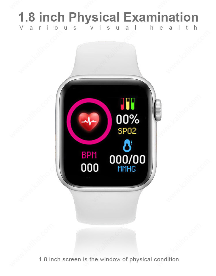 1.8inch Body Temperature Smartwatch Heart Rate Sleep Monitor OEM