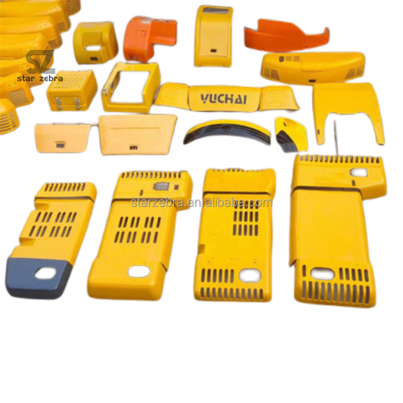 Construction Works Excavator Engine Cover with Rear Cover Battery Fuel Tank and Side Cover