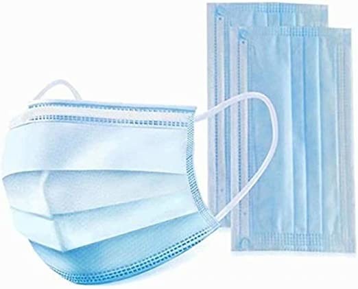 CE FDA 3 Ply Protective Earloop Face Mask High Efficiency Face Protection