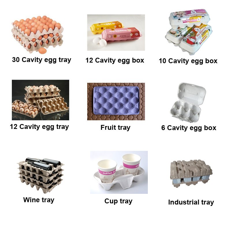 china good quality full automatic waste paper recycling 30 eggs pulp chicken egg tray carton box making machine