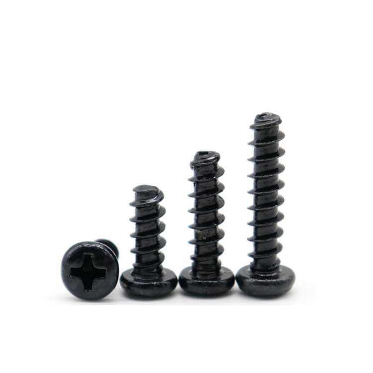 Cross Pan Head Self-Tapping Screws ISO Standard Blue Black Zinc Plated for Benefit