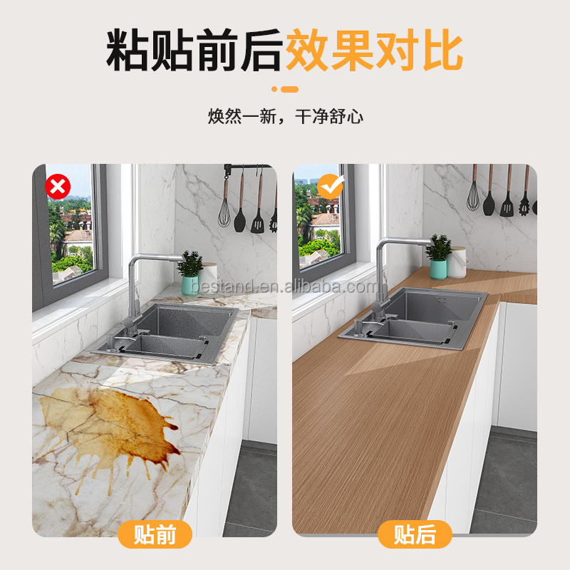 Heat Insulation Wood Grain Wallpaper Geometric Wood Effect Wall Paper